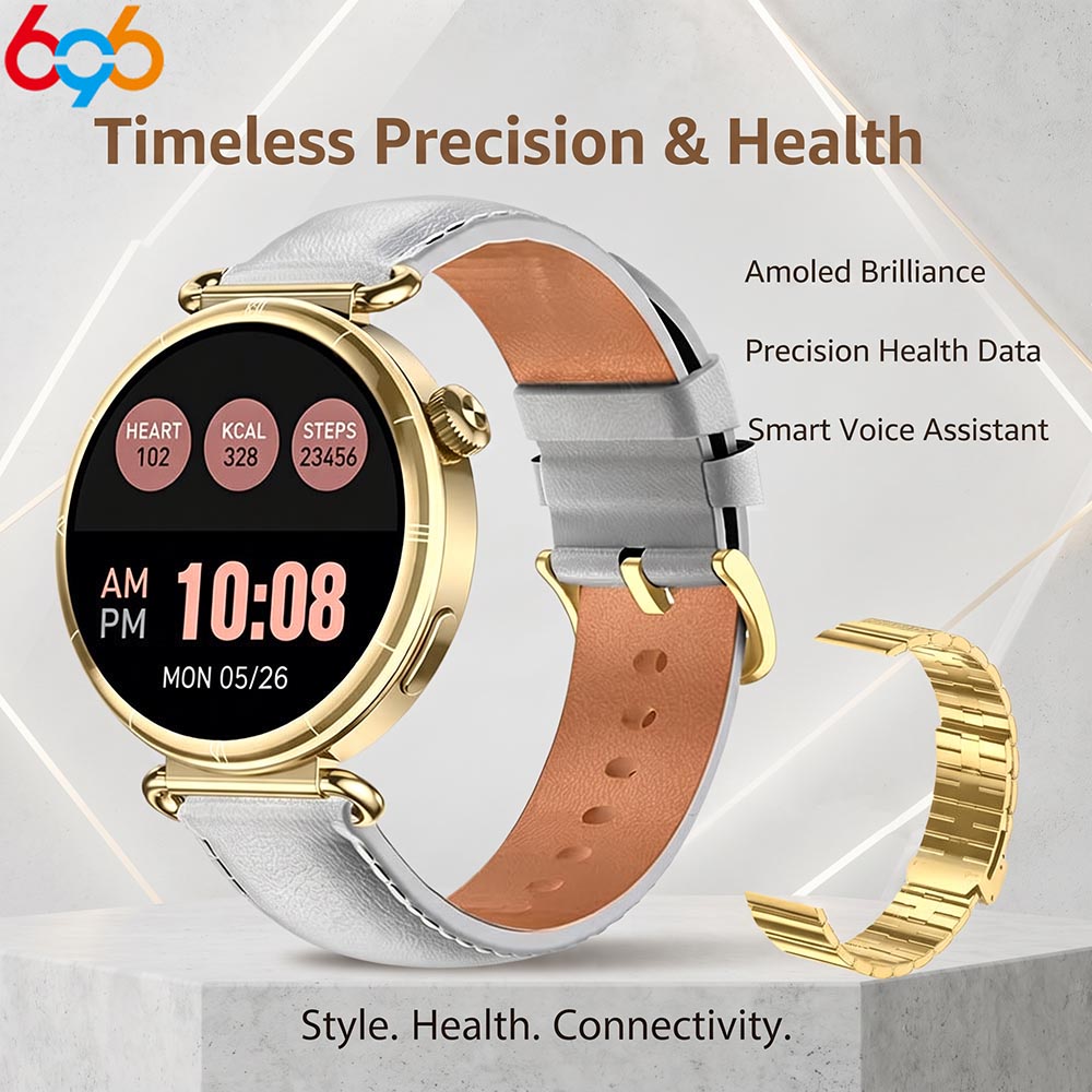 Watches Ladies Smartwatch - Stylish Women Smartwatch AMOLED Display BT