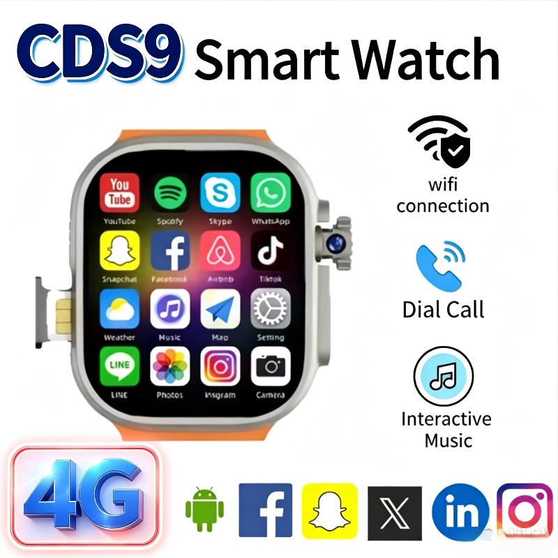 Smartwatch Watches For Women With Gps - 4G CDS9 Android Smartwatch – Rotating