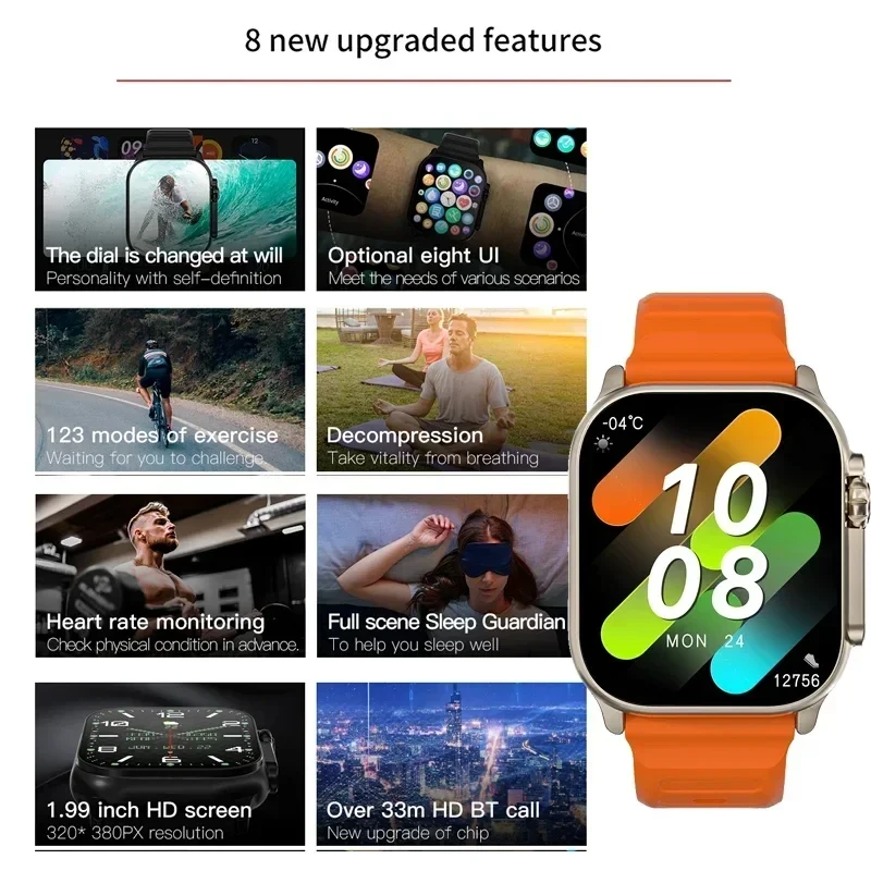 New Watch T10 Ultra Smart Watc - đánh giá và giá Smartwatch Watches For Women With Gps