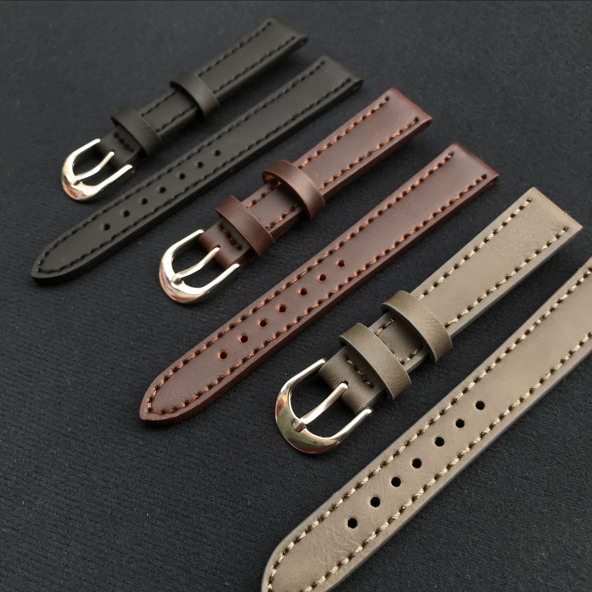 Leather Watch Strap 14mm 16mm  - đánh giá và giá Smartwatch Vintage Watches For Women