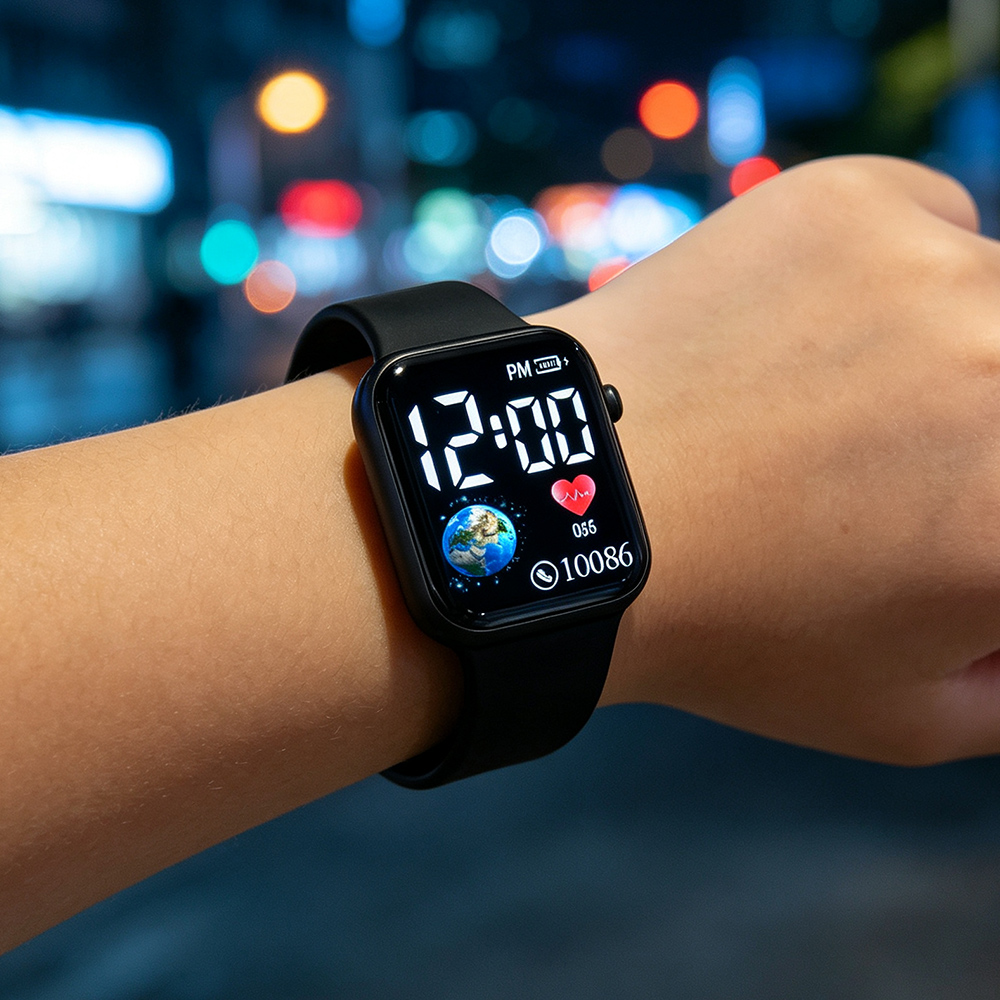 Square LED Digital Watches for - đánh giá và giá Smartwatch Watches For Girls