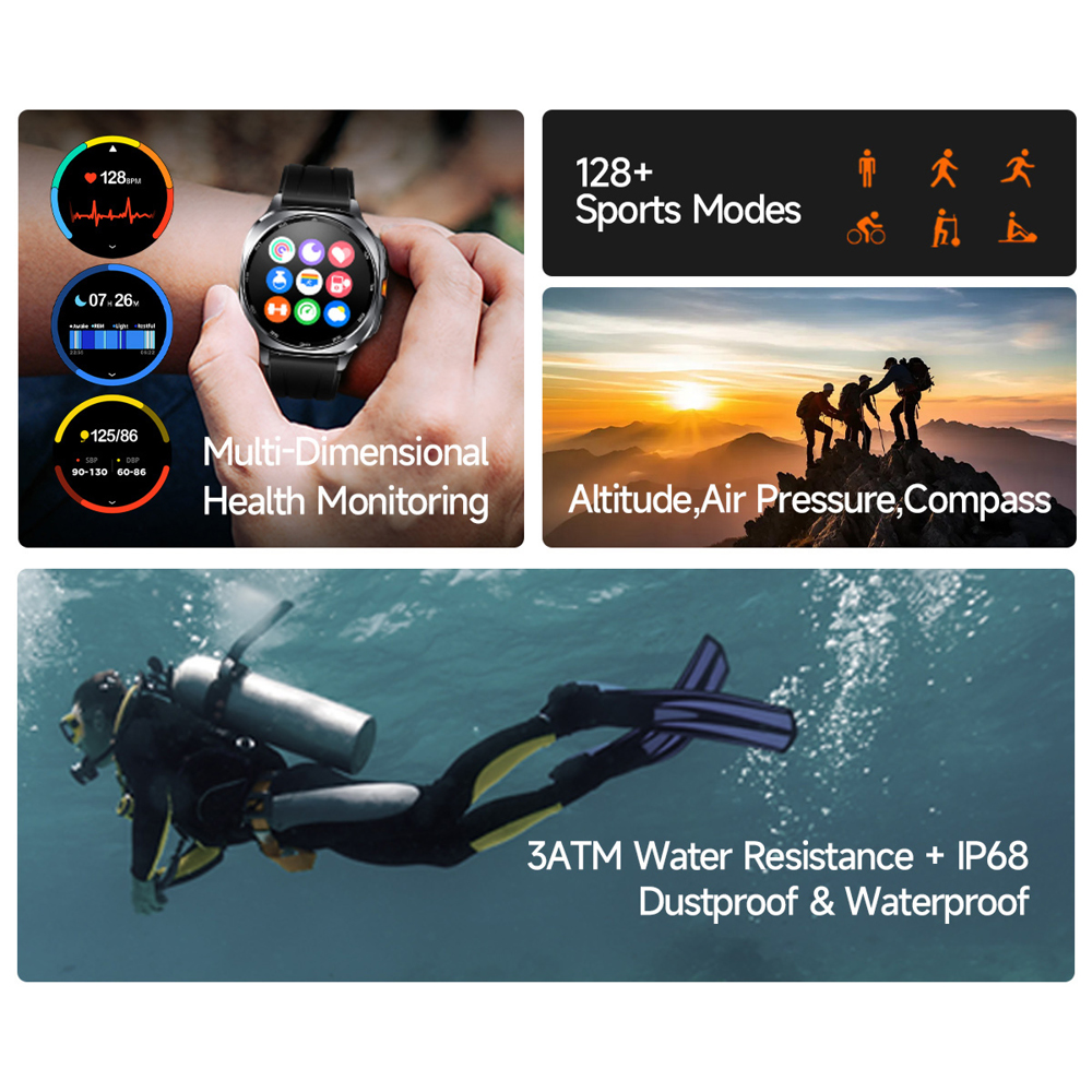 TS400 2025 New Amoled Smart Wa - đánh giá và giá Altimeter Compass Watch