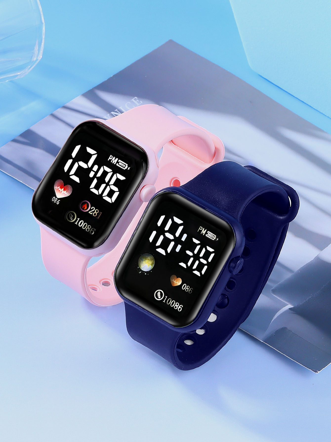 LED Silicone Square Electronic - đánh giá và giá Smartwatch Watches For Girls