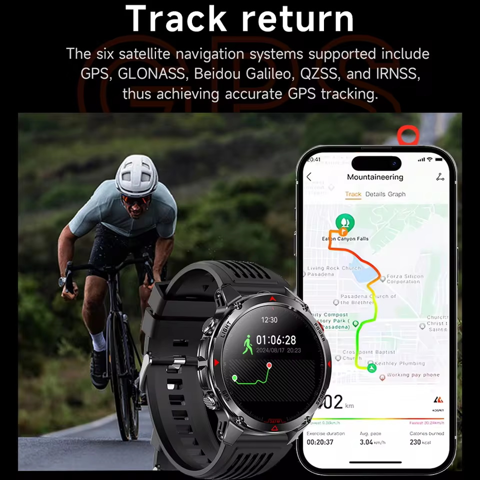 Military Outdoor GPS Positioni - đánh giá và giá Altimeter Compass Watch
