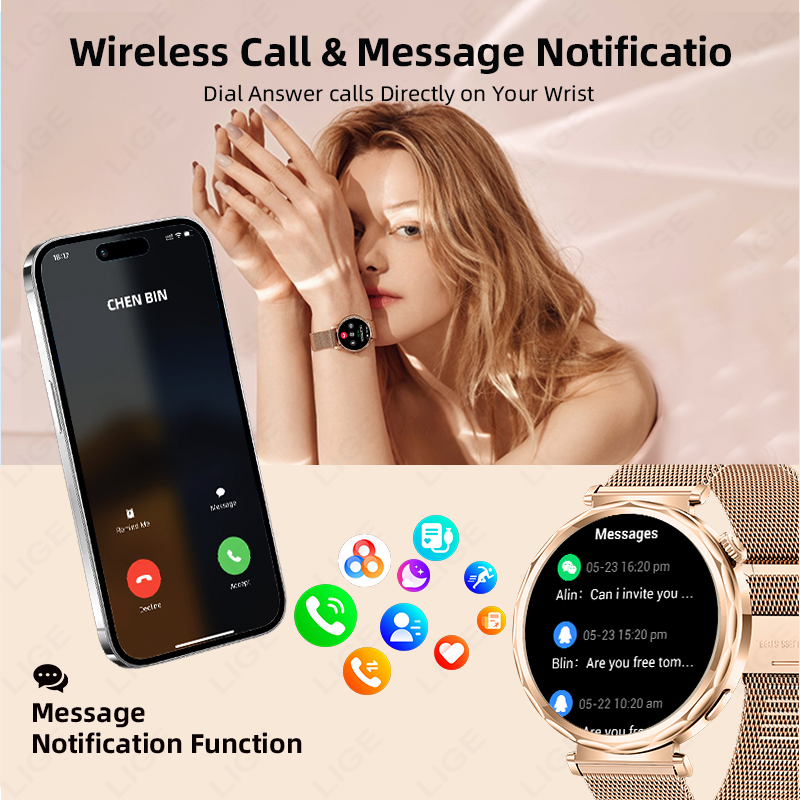 LIGE 2026 New Smart Watch Wome - đánh giá và giá Watches Ladies Smartwatch