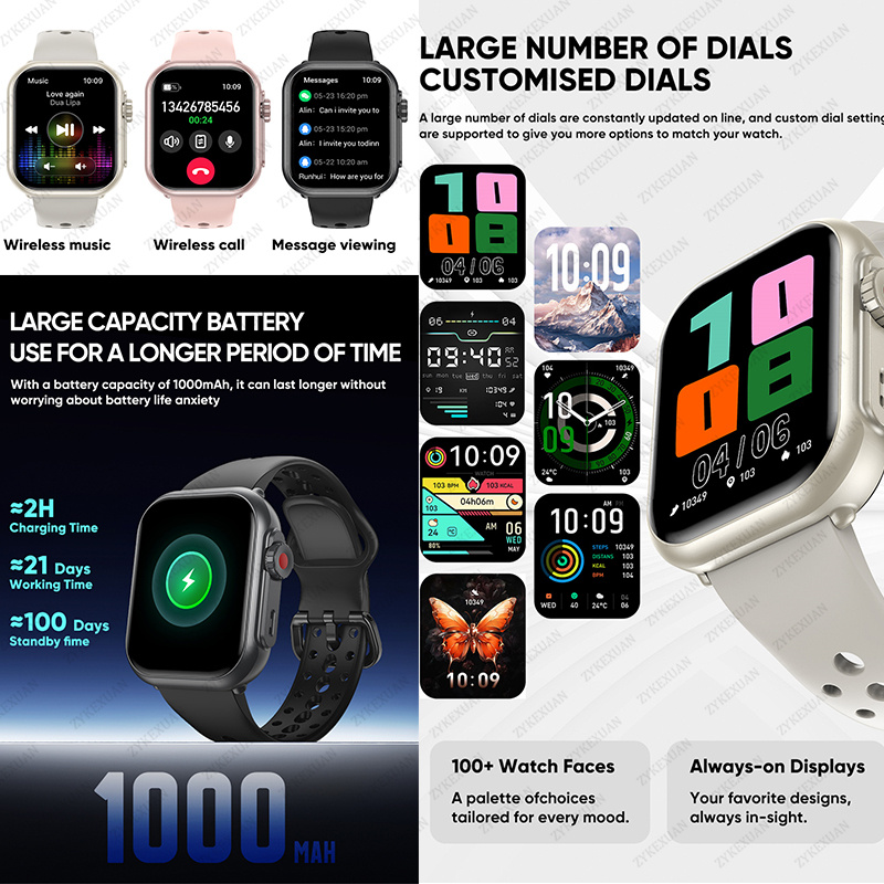 Watch Ultra K62 Men Women 1000 - đánh giá và giá Smartwatch Watches For Women With Gps