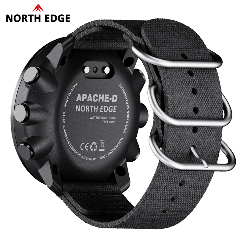 NORTH EDGE APACHE-D Men Free D - đánh giá và giá Altimeter Compass Watch