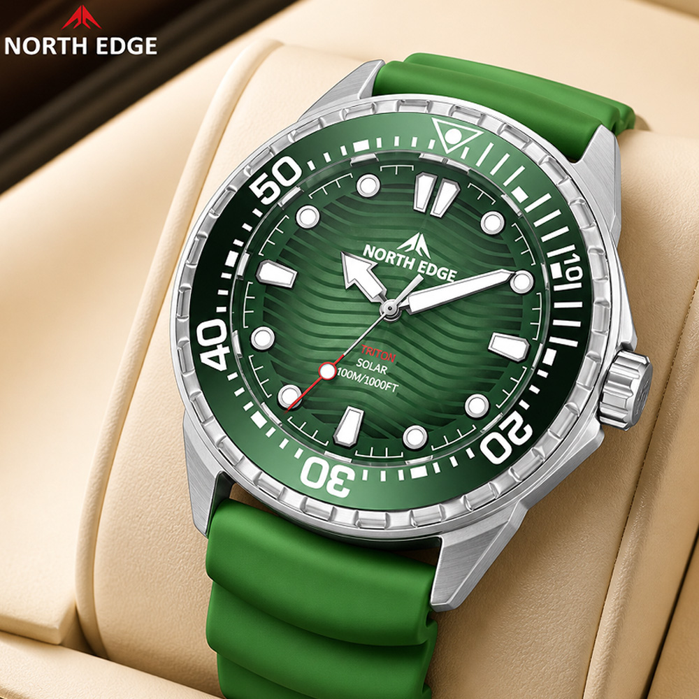 NORTH EDGE TRITON Solar Dive W - đánh giá và giá Altimeter Compass Watch