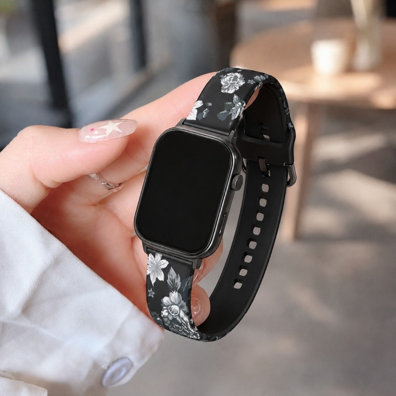 Vintage Floral Print Soft Sili - đánh giá và giá Smartwatch Vintage Watches For Women